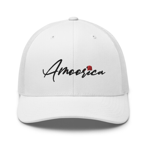 White Amoorica Trucker Cap