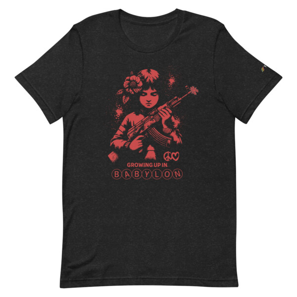 Mens Black Growing Up In Babylon T-Shirt