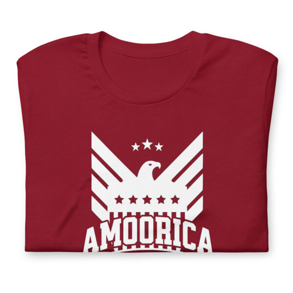 Amoorica Cardinal Red “Star General” Black T-Shirt - Image 3